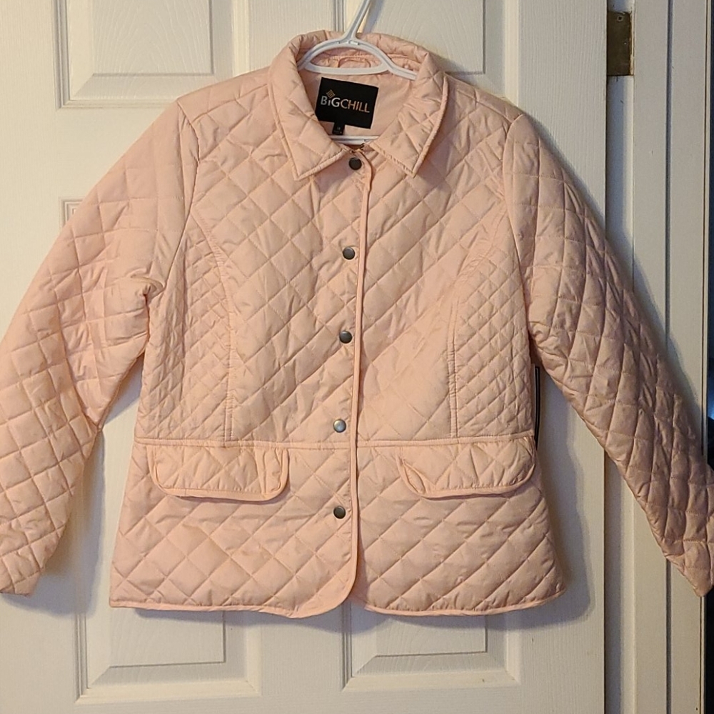 NWT Big Chill blush quilted jacket